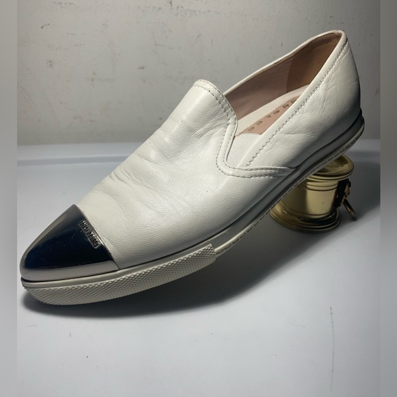 Miu miu / Miu Miu White snearker shoes color White sz 37 - Picture 12 of 15